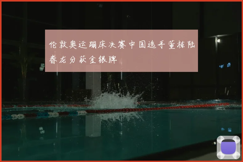 伦敦奥运蹦床决赛中国选手董栋陆春龙分获金银牌