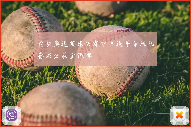 伦敦奥运蹦床决赛中国选手董栋陆春龙分获金银牌